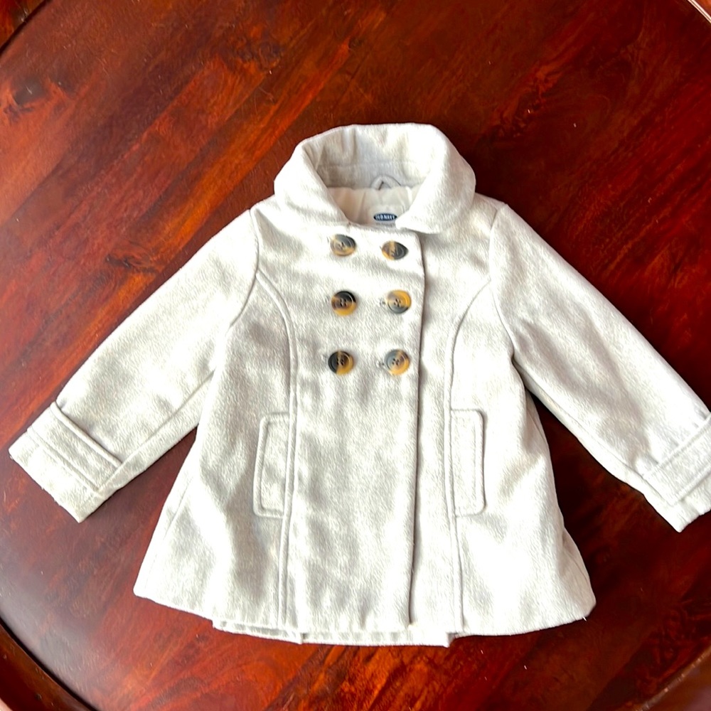Old Navy light gray pea coat